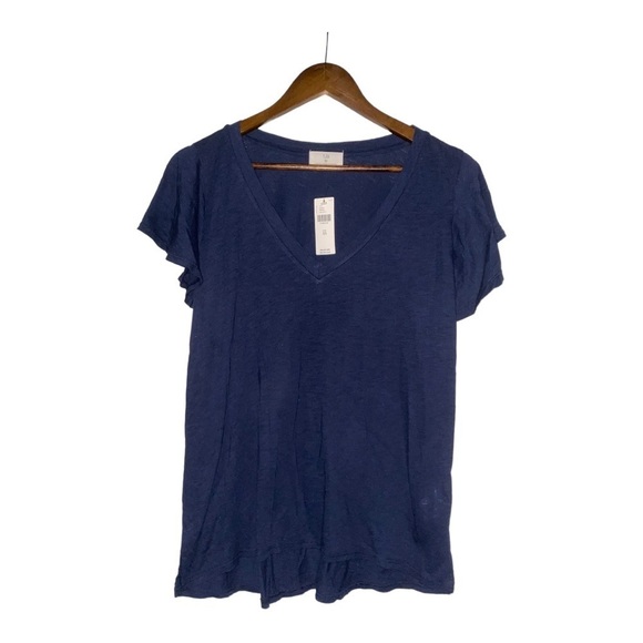 Anthropologie Tops - Anthropologie‎ Women Daily Practice Tee Shirt Flutter Sleeve XS Boho NEW Comfy